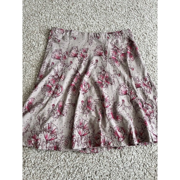 Toad&Co Pink Floral Skater Skirt - Picture 6 of 8